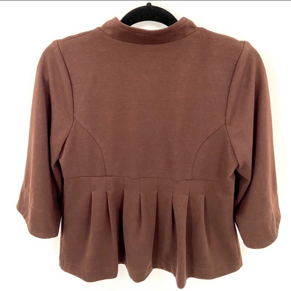 Ivy Jane Brown Cropped Bell Sleeves Jacket. Size Small - Picture 8 of 10
